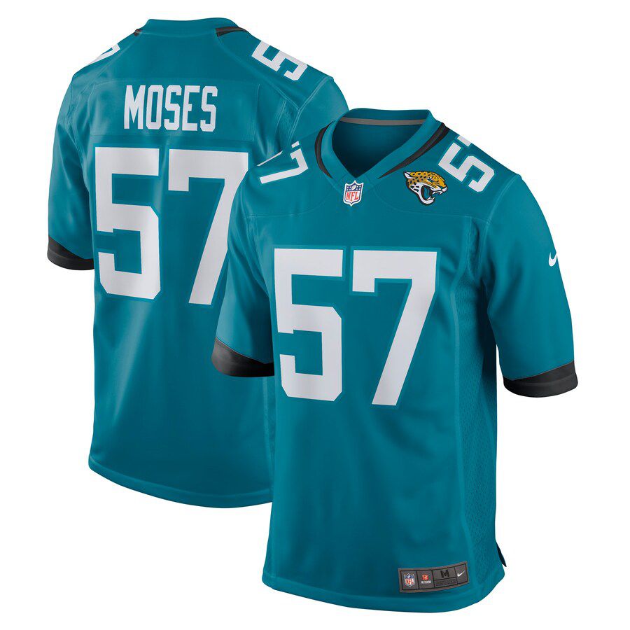 Men Jacksonville Jaguars #57 Dylan Moses Nike Green Game NFL Jersey->jacksonville jaguars->NFL Jersey